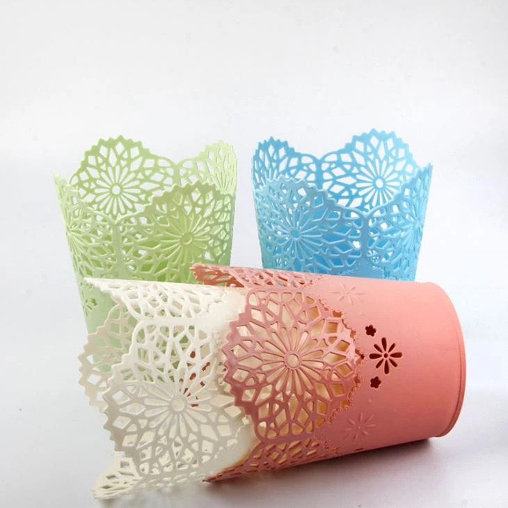 Hollow Pattern Plastic Mold For Bin Household Dustbin Basket